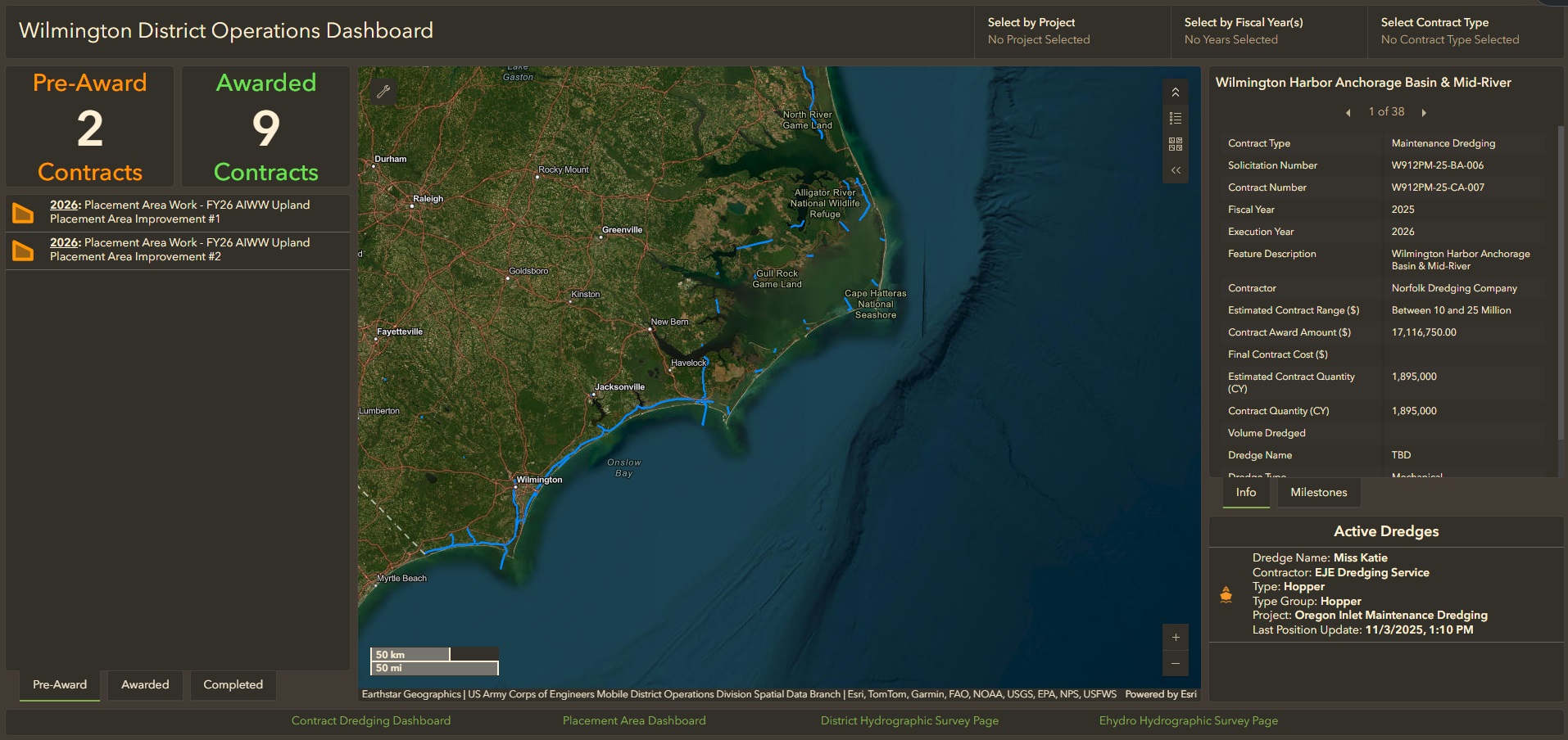 Wilmington Districts Operations Dashboard